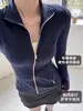 Chamarra de Yoga Azul Marino para Mujer, Ropa Deportiva Fitness, Conjunto de Entrenamiento de Pilates, Nueva Prenda de Secado Rápido Otoño 2026
