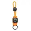 Cordão de Mão Trançado Pingente Corda Paracord Bússola Esportes ao Ar Livre Montanhismo Chaveiro Anti-perda para Garrafa de Água Fivela de Pendurar Portátil