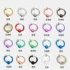 Venta Caliente Japonesa y Coreana 11 mm Agujeros de Oreja Pinzas Invisibles para Orejas con Perlas Pinzas de Resorte Pendientes de Perforación Anillo Falso para Nariz Anillo para Labios