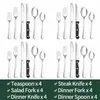 Amazon 1010 Juego de Cubiertos para Bistec de Acero Inoxidable, Tenedor y Cuchara de 24/48 Piezas Juego de Cubiertos para Hotel Transfronterizo Juego de Vajilla Estilo Occidental