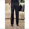 Pantalones Casuales de Seda Helada Estilo Nuevo de Verano, Suaves, Resistentes al Desgaste, de Secado Rápido, Alta Elasticidad, Transpirables, Pantalones Largos para Hombre, Pantalones de Lino