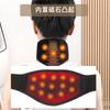 Suporte de pescoço aquecido com pedra magnética para homens e mulheres, com matriz de pontos, à prova de vento, para ar condicionado, equipamento de proteção para a coluna cervical