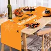 Toalha de Mesa de Halloween Transfronteiriça Criativa Novo Estilo Banner de Alto Padrão Decoração de Sala de Estar Arranjo de Festa Toalha de Mesa Bandeira Personalização