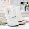 Herramientas de Horneado, Guantes de Horneado Resistentes a Altas Temperaturas para Cocina, Guantes Gruesos con Aislamiento Térmico Anti-Quemaduras para Horno y Microondas