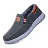 Zapatos Casuales de Tela Lavada para Hombre, sin Cordones, para Invierno, con Forro de Felpa, Ligeros, Cómodos para Papás de Edad Media y Mayores, Suela Suave