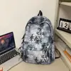 Mochila estilo chino para hombre, diseño simple nuevo, adecuada para estudiantes de secundaria y preparatoria, mochila tie-dye de gran capacidad para estudiantes universitarios