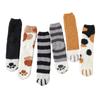 Calcetines nuevos de terciopelo coral sin pelusa con garra de gato para mujer, gruesos con forro polar, de media pantorrilla, calcetines de felpa para dormir para mujer, calcetines de toalla para el suelo para mujer