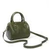 Bolso de mano de cuero genuino para mujer, adecuado para llevar en la mano, al hombro o cruzado, ideal para el trabajo, con un tacto de alta gama, diseño de nicho, hecho de cuero curtido vegetal, bolso estilo Boston para mujer