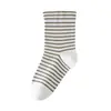 Nuevos calcetines para dormir de otoño e invierno para mujer, talla extra grande y ajuste holgado, diseño a rayas, adecuados para dormir, embarazo y cuidado posparto, sin costuras, 99% algodón, longitud hasta la mitad de la pantorrilla