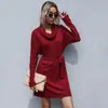 Amazon Transfronterizo 2024 Otoño e Invierno Nuevo Cuello de Pila Tejido Básico de Punto de Longitud Media Exportación Falda de Punto Básico