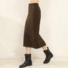 Otoño e Invierno nuevo suéter de terciopelo fino de manga larga para mujer diseño de color sólido con cadena metálica de cuello redondo top grueso holgado