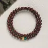 Pulseira de Sândalo Verde Mu Shang Hua para Mulheres, Fresca e Elegante, Nova Pulseira de Sândalo Estilo Chinês, Pulseira de Madeira Cultural Retro Estilo Chinês