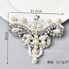Venta al por mayor de fábrica moda Perla Diamante de imitación flor zapatos flor pegatinas de tela DIY ropa zapato bolsa flor decorativa horquilla accesorios