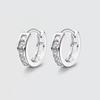 Pendientes K-Style de Plata Esterlina 925 con Zirconias para Orejas Perforadas, Pendientes de Diseño Nicho, Pendientes, Pendientes, Accesorios para Mujer