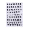 Jingxiu selo de silicone transparente ícone retrô carimbo de diário de escritório material de decoração para álbum de fotos DIY cartão conta manual