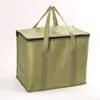 Bolsa Térmica de Papel de Aluminio Engrosado en Stock para Acampar al Aire Libre y Pícnics, Bolsa de Mano Aislante de Tela No Tejida de Gran Capacidad