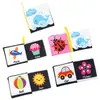 Libro de Tela de Educación Temprana para la Iluminación Infantil con Papel Sonoro Aprendizaje de Palabras en Inglés Juguetes Educativos Cognitivos Transfronterizos Libro de Tela para Bebé