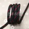 Corda de Poliéster Torcida com Núcleo de 5mm em Cores Contrastantes, Cordão de Cintura Intercolor Verde Escuro, Cordão para Alça de Chapéu, Cordão para Cadarço