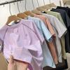 Verano 2025 Nuevo Exterior Costuras Contraste Color Ciclismo Deportes Cuello Redondo Elástico Camiseta Base Manga Corta Secado Rápido para Mujer