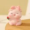Figura de Panda de Moda Decoración de Coche Escritorio de Oficina Paisaje en Miniatura Muñeca Pequeña Terapéutica Juguete de Dibujos Animados Adorno de Jardín
