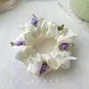 Faixa de Cabelo Rosa de Ursinho Doce e Fofa Design de Nicho Estilo Coreano Elegante Acessórios de Cabelo para Rabo de Cavalo Estiloso Moderno Mulheres