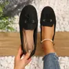 Comercio Exterior 2026 Mocasines para Mujer Primavera Nuevos de Moda Slip-On Casuales Zapatos de Piel con Borlas y Suelas Suaves