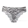 Calcinhas Esportivas Femininas Seamless Russas de Cintura Média, Estilo Europeu e Americano, Estampa de Zebra, Estampa de Leopardo Amarelo, Calcinhas Transfronteiriças