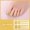 Zhengxiang Nuevas Pegatinas de Verano para Pies Pegatinas de Arte para Uñas Impermeables Color Puro Polvo de Cebolla Celebridad de Internet Pegatinas para Uñas Pegatinas de Arte para Uñas de los Pies Transfronterizo