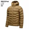 Jaqueta de Algodão Xadrez 30D Nova para Outono/Inverno, Cruzada, com Capuz, Leve, para Homens, Multicor