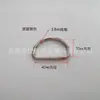 Suministro anillo D de hierro galvanizado Anillo D de hierro Anillo D de hierro Anillo metálico semicircular Hebilla de anillo D para bolso Accesorio para ropa
