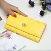 Billetera larga para mujer, nueva, con hebilla, rombos, gran capacidad, corona, bordada, para teléfono móvil, venta al por mayor para mujeres