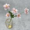 Crisantemo holandés pequeño individual de 5 cabezas, flor artificial para exhibición en el hogar, decorativa para el suelo, flor falsa al por mayor