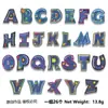 Adesivos de Tecido Bordados com 26 Letras em Inglês, Adesivos de Patch, Jeans Laváveis Sem Costura, Patches para Decoração de Roupas, Adesivos para Bagagem