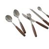 Estilo Ins Vintage Coreano Talheres de Madeira com Cabo de Madeira Hashi Faca Garfo Colher Conjunto de Talheres Doméstico Colher de Arroz Colher de Sopa Colher de Café