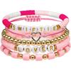 Pulsera Transfronteriza de Cerámica Suave para Mujer Pulsera de Letras Bohemia de Gama Alta Versátil Traje Pulsera de Cerámica Suave Taylor