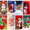 Decoraciones para fiestas temáticas navideñas, incluyendo cubiertas de puertas, pegatinas para puertas y cortinas para puertas para uso doméstico, adecuadas para puertas principales