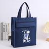 Bolsa de tutorial de aprendizaje escuela primaria escuela secundaria cremallera estampado niños creativa para llevar a mano arte ocio bolsa de almacenamiento