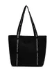 Bolso cruzado de diseño único, color sólido, estilo casual simple para mujer, ligero para el transporte diario y las compras, bolso tote de gran capacidad