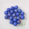 90 Piezas 16mm cuentas de vidrio azul porcelana 1.6cm bola decorativa azul leche 16mm cuentas tablero de ajedrez azul porcelana 500g