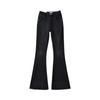 Nova Coleção de Primavera Jeans micro flare calça feminina design sense micro elástico slim cor degradê calça de varrer hot girl