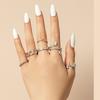 Anillo Hip Hop Estilo Frío Europeo y Americano Juego de Seis Piezas Personalizado Anillo Celebridad de Internet Anillo de Dedo Cadena Irregular Rosa para Mujer