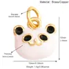 T01 Popular Europeo y Americano Gama Alta Estilo Ins Lindo Animal Panda Oso Trébol de Cuatro Hojas Abeja Colgante de Collar