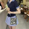 Bolso para teléfono de viaje de estilo Ins para mujer, Nuevo bolso cruzado de tela floral de verano, Bolso para teléfono floral de moda