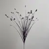 Novos Fogos de Artifício Grama de Junco com Penas Flores Artificiais Fogos de Artifício Coloridos Diurnos ao Ar Livre Paisagismo Fogos de Artifício de Grama Pavão Rosa