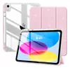 Aplicable a Funda Protectora Plegable Triple para iPad 11, Funda Protectora Dura con Brillo Acrílico para iPad 10, Air de 11 Pulgadas a Prueba de Caídas