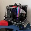 Caja Portátil Abierta Bastidor de Computadora Matx Aleación de Aluminio Atx Creativo Itx Escritorio Refrigeración Líquida Caja Vertical