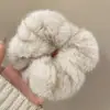 Goma para el pelo de pelo sintético de visón para otoño e invierno para mujer, Nueva y moderna liga para el pelo 2026 con un tacto de alta gama, Accesorio peludo para el pelo