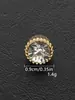 Botões de Liga Metálica Cravejados com Diamantes, Venda Quente Transfronteiriça, Botões de Punho para Casacos, Botões de Gola, Botões Decorativos para Camisas e Roupas de Bebê, Acessórios Versáteis para DIY