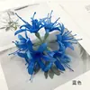 Tamaño pequeño Flor Bianhua Manzhu Shahua Flor Falsa Diy Antiguo Peinado Tocados Pasador de Pelo Bolsa de Materiales Flor Decoración Ins Pasador de Pelo