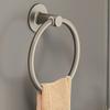 Toallero de baño Anillo colgante sin agujeros extremadamente simple Tamaño pequeño redondo Ahorra espacio Hogar Lavabo Limpieza de toallas Barra corta